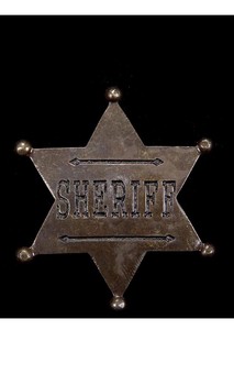 Sheriff Star Badge Costume Accessory
