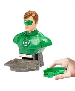DC Green Lantern 72 Piece 3D Jigsaw Puzzle | Solid Color
