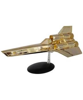 Eaglemoss Battlestar Galactica Ship Replica | Gold Plated Colonial Viper