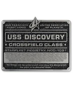 Star Trek USS Discovery NCC-1031 Dedication Plaque Replica
