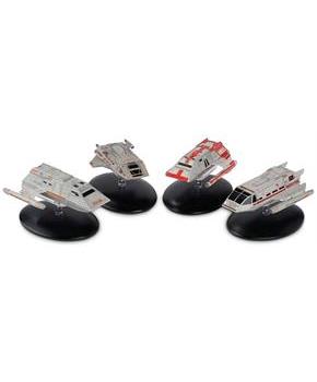 Eaglemoss Star Trek Shuttlecraft Replica Set 4 | Passenger, Warrant, Short-Range, Medical | US Release