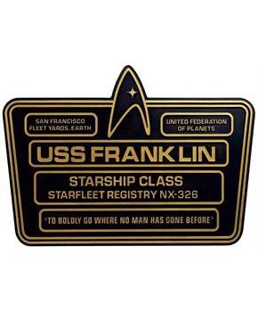 Eaglemoss Star Trek USS Franklin NX-326 Dedication Plaque