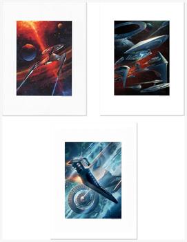 Eaglemoss Star Trek Universe Giclee Print 3-Pack