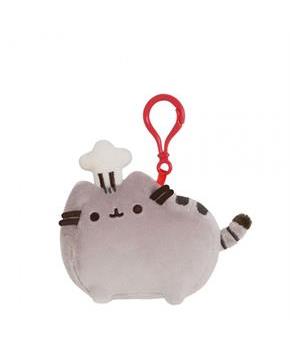 Pusheen The Cat 4.5" Plush Backpack Clip: Pusheen with Chef Hat