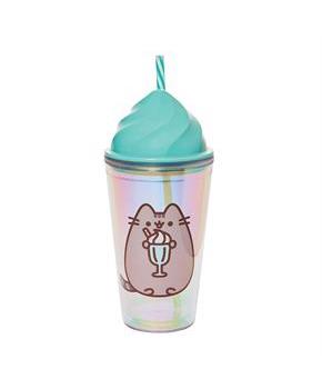 Pusheen Whipped Sweet Plastic Tumbler with Straw