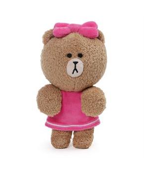 Line Friends Choco 6 Inch Dangler Plush