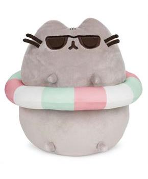 Pusheen in Striped Tube and Sunglasses 9.5 Inch Plush