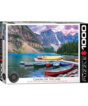Canoes on the Lake 1000 Piece Jigsaw Puzzle