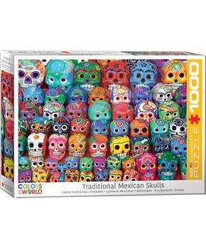 Traditional Mexican Skulls 1000 Piece Jigsaw Puzzle