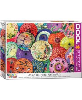 Asian Oil Paper Umbrellas 1000 Piece Jigsaw Puzzle