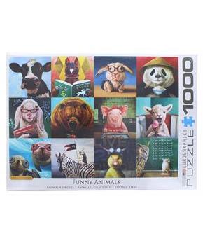 Funny Animals by Lucia Heffernan 1000 Piece Jigsaw Puzzle