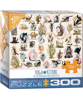 Yoga Kittens 300 Piece XL Jigsaw Puzzle