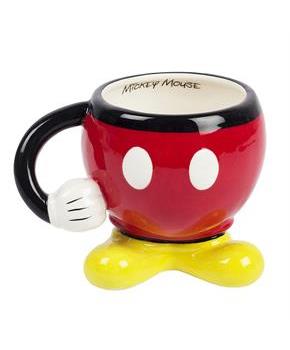Disney Mickey Mouse Red Molded Mug with Arm