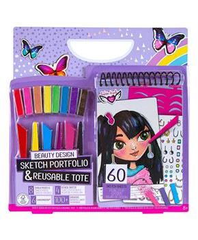 Fashion Angels Beauty Design Sketch Portfolio & Carry Keeper