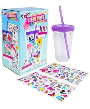 Fashion Angels Fresh Vibes DIY Sticker Tumbler Design Kit