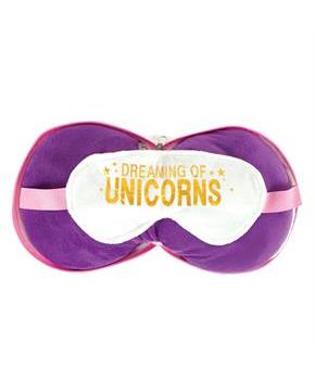 Style.Lab by Fashion Angels Travel Pillow Eye Mask | Dreaming of Unicorns