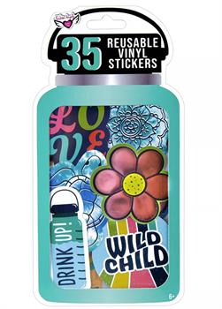 Fashion Angels Reusable Vinyl Sticker Pack | Eco Retro