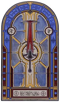 DOOM Limited Edition Crucible Sword Stained Glass Window Ingot