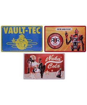Fallout 3-Piece Tin Sign Set