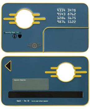 Fallout Vault Security Keycard Replica
