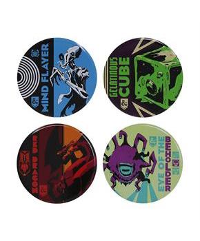 Dungeons & Dragons Monsters 4-Piece Metal Drink Coaster Set