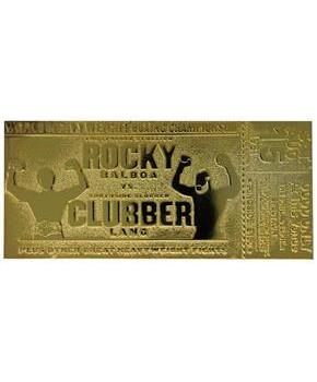 Rocky III Limited Edition 24k Gold Plated Fight Ticket