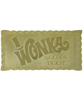 Willy Wonka Full-Sized Golden Ticket Replica | Collector's Edition