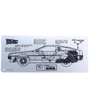 Back to the Future DeLorean Schematic Fan-Plate