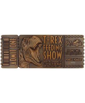 Jurassic Park Feeding Show Ticket Metal Replica
