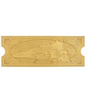 The Polar Express 24k Gold Plated Train Ticket