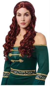 Emerald Queen Adult Auburn Costume Wig