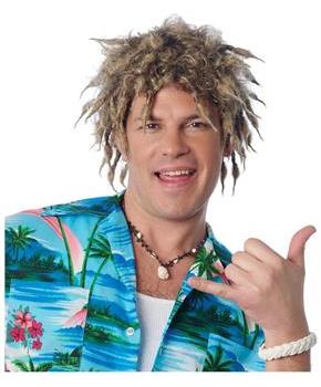 Surfer Adult Dirty Blonde Costume Wig