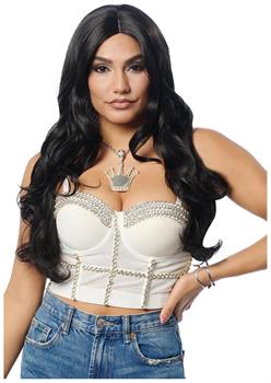Goddess Adult Black Costume Wig