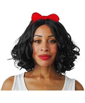 Black Snow White-Inspired Adult Costume Wig | One Size