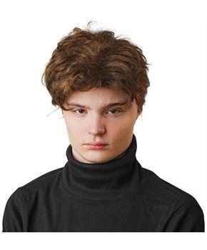 Light Brown Biker Boy Adult Costume Wig | One Size
