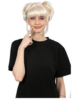 Anime Loli Adult Platinum Costume Wig
