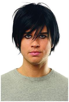 Emo Men's Costume Wig - Black