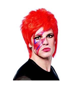 David Bowie Glam Rocker Costume Wig