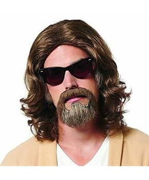 Lazy Guy Adult Costume Wig & Goatee