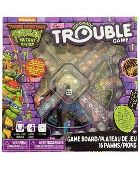 Teenage Mutant Ninja Turtles Mutant Mayhem Pop-O-Matic Trouble Board Game
