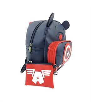 Marvel Captain America Bear 10 Inch Pleather Backpack w/ Coin Purse