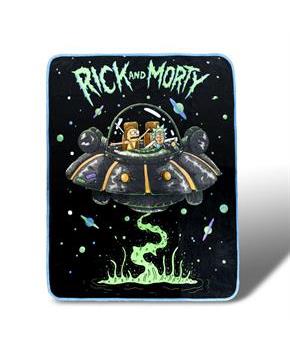 Rick and Morty Fresh Start Fleece Throw Blanket 45 x 60 Inches