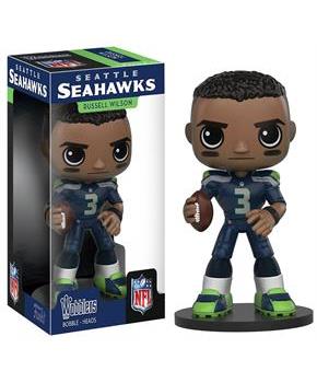 Seattle Seahawks NFL Funko Wobbler Bobble Head - Russell Wilson