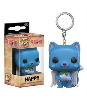 Fairy Tail Funko POP Keychain Vinyl Figure | Happy