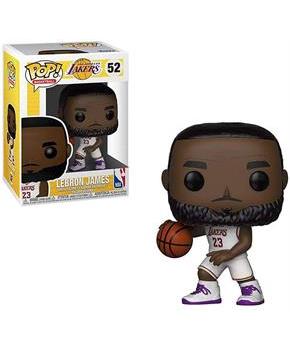 LA Lakers NBA Funko POP Vinyl Figure | Lebron James White Jersey