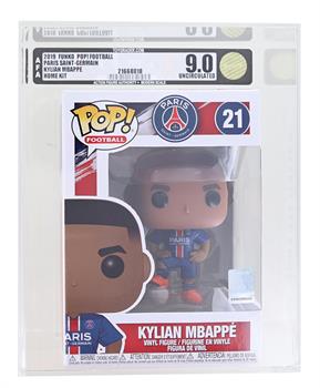 PSG Funko POP Football Vinyl Figure | Kylian MbappÃƒÂ© Graded AFA 9.0