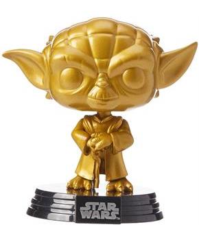 Star Wars Funko POP 4 Inch Vinyl Figure | Metallic Gold Yoda