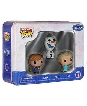 Disney's Frozen Funko Pocket POP Vinyl Figure 3-Pack Tin Elsa, Anna and Olaf
