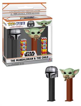 Star Wars The Mandalorian Funko POP PEZ 2-Pack | Mandalorian and Child
