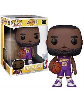 LA Lakers Funko NBA POP 10 Inch Vinyl Figure | LeBron James (Purple Jersey)